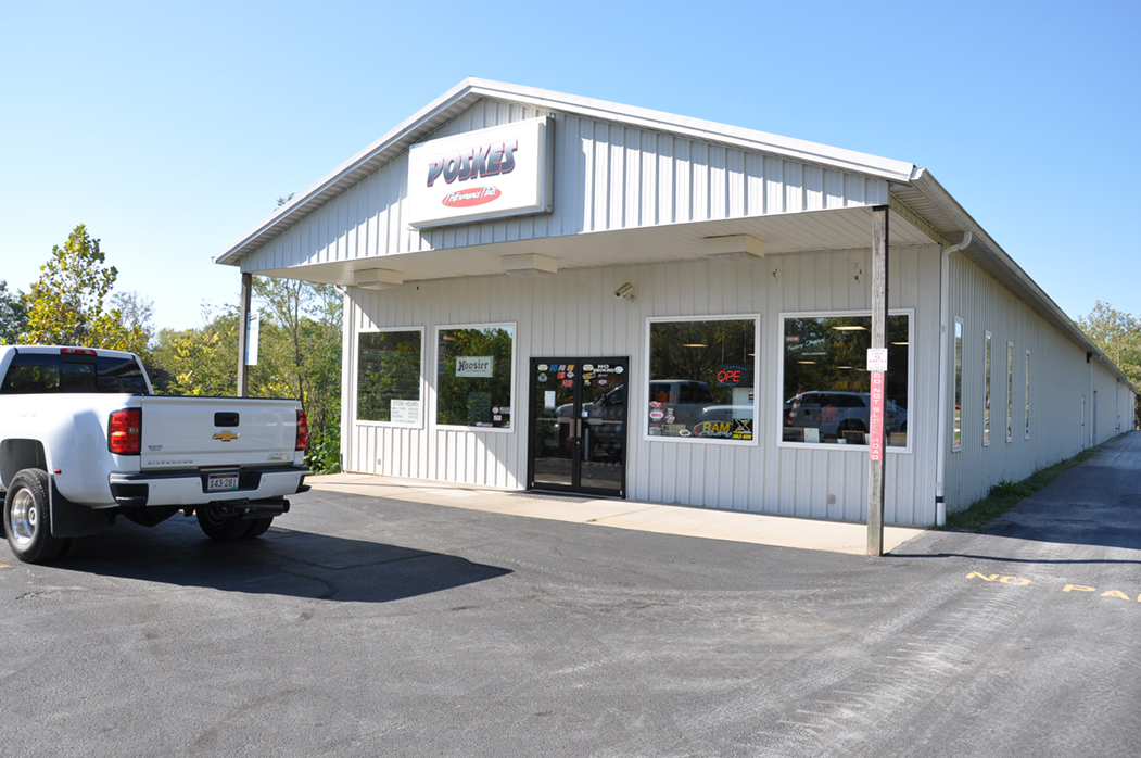 Front of Dave Poske's Performance Parts Store