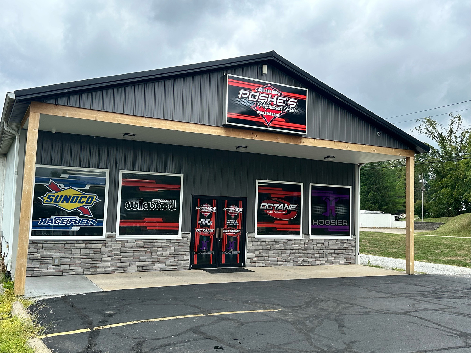 Front of Dave Poske's Performance Parts Store