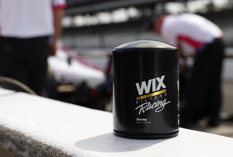 WIX racing oil filter designed for competition use