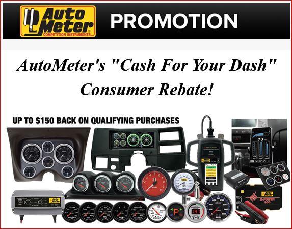 AutoMeter's "Cash For Your Dash" Promotion